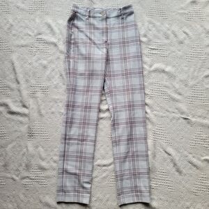 Wilfred Checkered Trousers in Cream and Brown